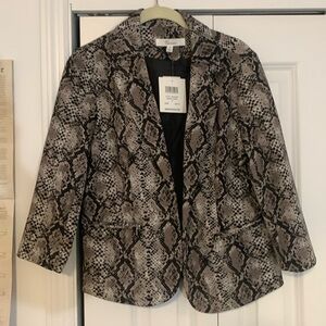 Snake pattern short Blazer